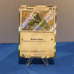 Doduo 199/091 Paldean Fates Baby Shiny Rare Holo Pokemon TCG Card - Image 1