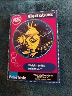 VTG Pokemon Pokemon ELECTABUZZ #125 Burger King Promo TRADING CARD Nintendo TCG - Image 1