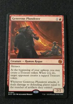 MTG - Generous Plunderer - Outlaws of Thunder Junction The Big Score - NM Mythic - Image 1