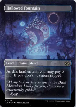 MTG Hallowed Fountain (Borderless) (347) | NM | Lorwyn Eclipsed {ECL} - Image 2