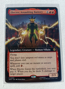 Electro, Assaulting Battery MTG: Marvel's Spider-Man Rare 0076 Near Mint - Image 2