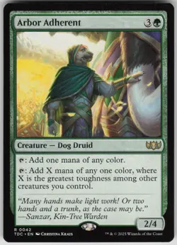 Magic the Gathering TCG Arbor Adherent R Commander: Tarkir: Dragonstorm 42 - Image 1