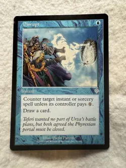 MTG - Disrupt - Invasion - NM - Never Played - Free Shipping! - Image 1