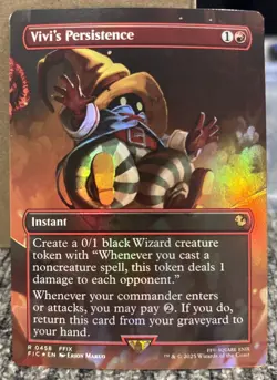 Vivi's Persistence (Borderless) Commander: Final Fantasy Foil - Image 1
