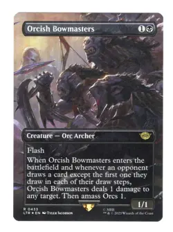 [1x] Orcish Bowmasters - Foil - Borderless Near Mint, English Lord of the Rings - Image 1
