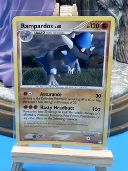 Pokemon TCG Rampardos Mysterious Treasures 33/123 Exclusive Cosmos Holo Rare HP - Image 1