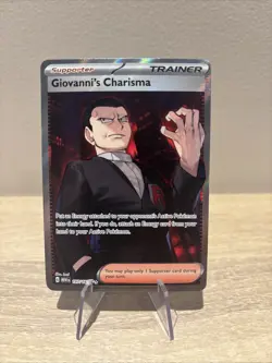 Pokemon TCG Giovanni's Charisma 197/165 Full Art SR 151 NM - Image 1