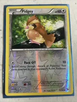 Pidgey 75/106 Flashfire Reverse Holo Common-Pokemon TCG - Image 1