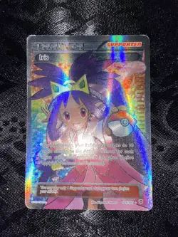 Iris 101/101 - Full Art Ultra Rare Pokemon Plasma Blast LP - Image 2