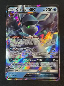 Glaceon GX SM147 Sm Holo Sun & Moon Black Star Promo Pokemon - Image 1