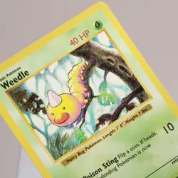 Pokemon TCG - Weedle 69/102 Base Set Common Shadowless WOTC 1999 - EXC/NM - Image 1