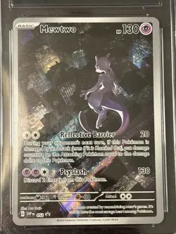 MEWTWO 052 POKEMON SVP EN SV BLACK STAR PROMO 151 2023 CGC 9 Mint Batman - Image 2