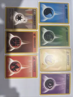 Pokemon Energy Set 97-102/102 Base Set Unlimited WOTC! All 6 Energies! LP - Image 1