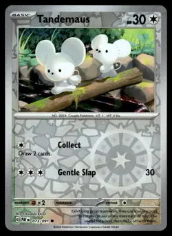 TANDEMAUS - 073/091 Common Paldean Fates Pokemon Reverse Holo NM - Image 1