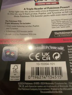 Pokemon Tyranitar Darkrai Triple Whammy Tin Set of 2 New Sealed FREE SHIP! - Image 4