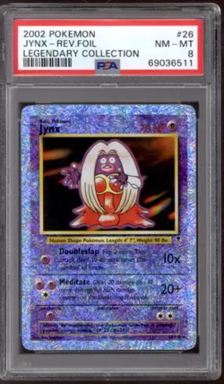 Pokemon Legendary Collection Reverse Holo Foil Jynx 26/110 PSA 8 - Image 1
