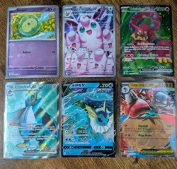 Pokemon TCG - Lot Of 6 - Masterball Solosis Lucario Vaporeon Wigglytuff - NM - Image 1