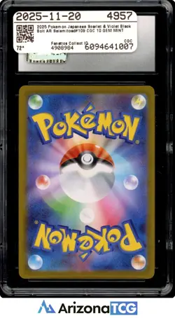 Pokemon 2025 Seismitoad 109/086 Art Rare Black Bolt Japanese GEM MINT CGC 10 - Image 2