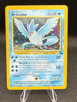 Pokemon TCG Articuno Fossil 2/62 Holo Unlimited Holo Rare - Image 1
