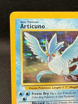 Pokemon TCG Articuno Fossil 2/62 Holo Unlimited Holo Rare - Image 3
