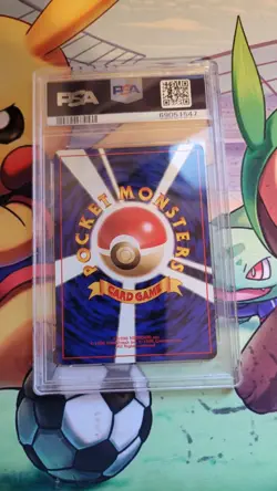 1998 Pokemon Japanese Gym Brock's Rhydon 112 Holo PSA 7 - Image 2