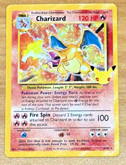 Charizard 4/102 Celebrations: Classic Collection Holo - Pokemon TCG - MINT - Image 4