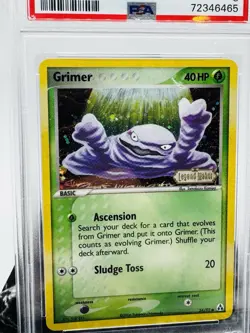 Graded PSA 8 2006 Pokemon Ex - Grimer Rev. Foil - Legend Maker - Image 2