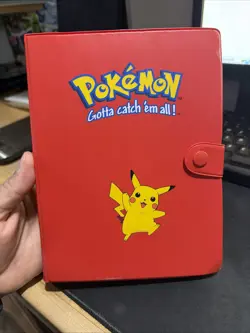 Vintage Pokemon Gotta Catch 'Em All Binder Red Pikachu 1999 - Image 1
