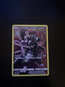 Pokemon TCG Armored Mewtwo Holo Black Star Promo SM228 - Image 1