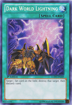 Dark World Lightning (LCJW-EN249) - Secret Rare First ed. Yu-Gi-Oh! - Image 1