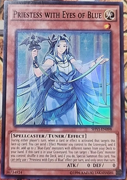 Priestess with Eyes of Blue SHVI-EN098 Super Rare NM Yugioh - Image 1