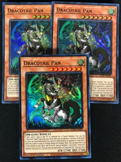 Yugioh Dracotail Pan JUSH-EN003 1ST Super x3 (NM) - Image 1