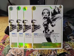 One Piece The Three Brothers - x4 Makino Alt Art ST13-012 English Playset - Image 1