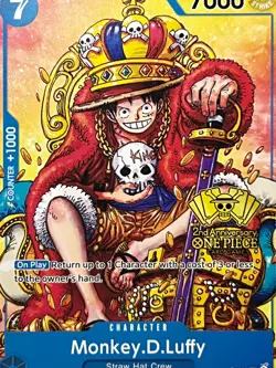 Monkey.D.Luffy (2nd Anniversary Stamped Promo) P-043 One Piece English - Image 1