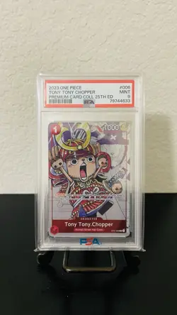 One Piece TCG Tony Tony Chopper ST01-006 (Promo) 25th Anniversary Edition PSA 9 - Image 1