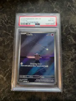Pokemon TCG Cleffa IR 202/197 PSA 8 NM-MT Obsidian Flames - Image 1