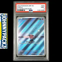 Pokemon TCG - PSA 9 Cleffa 202/197 Illustration Rare Card - Obsidian Flames - Image 1