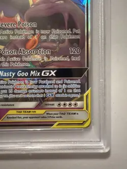 2019 POKEMON SUN & MOON UNBROKEN BONDS #61 MUK & ALOLAN MUK GX PSA 10 - Image 5