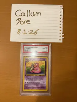 1999 Pokemon Fossil Slowbro 1st Edition PSA 10 GEM MT #43 - Image 1