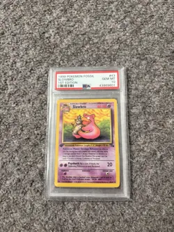 1999 Pokemon Fossil Slowbro 1st Edition PSA 10 GEM MT #43 - Image 1