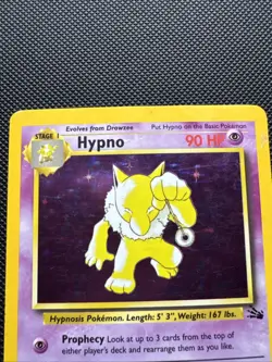 Hypno [HP/DMG] 8/62 - Fossil - Pokemon TCG Vintage WOTC Holo Rare - Image 4