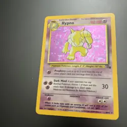 Pokemon TCG Hypno 8/62 Fossil Holo Rare Unlimited Holographic Holofoil GreatCard - Image 3