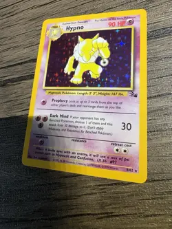 NM/EX Hypno 8/62 Holo Rare Fossil Pokemon Card WOTC TCG - Image 3