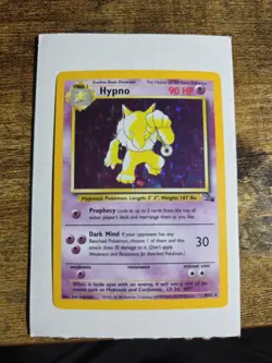 Pokemon TCG Hypno 8/62 Fossil Holo Rare Unlimited 1999 WOTC LP/MP - Image 1