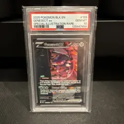 2025 POKEMON BLK EN-BLACK BOLT SPECIAL ILLUSTRATION RARE #169 GENESECT EX PSA 10 - Image 1
