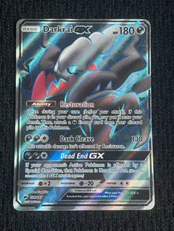 Pokemon Darkrai GX TCG Full Art Holo Card 139/147 Sm-Burning Shadows - Image 1