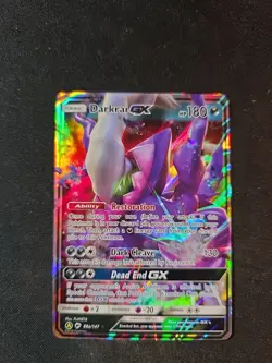 Pokemon Darkrai GX TCG Full Art Card 88a/147 Burning Shadows Extras - Image 1
