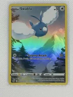 Pokemon TCG Swablu Crown Zenith: Galarian Gallery Holo Ultra Rare Card GG27/GG70 - Image 2