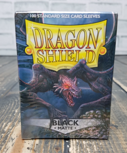 BRAND NEW SEALED - Dragon Shield Card Sleeves - Matte Black (100ct) - Image 1