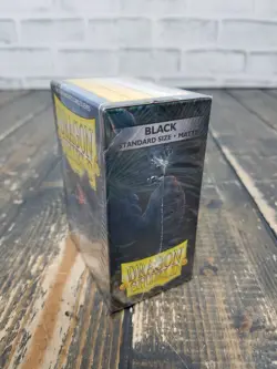 BRAND NEW SEALED - Dragon Shield Card Sleeves - Matte Black (100ct) - Image 2